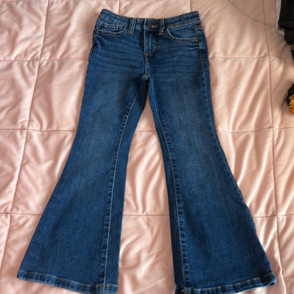 Girls blue bell bottoms